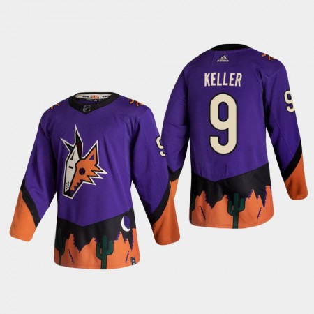Dresovi Arizona Coyotes Clayton Keller 9 2020-21 Reverse Retro Authentic - Muške